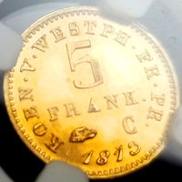 【SOLD】ヴェストファーレン 1813C(1867) 5F リストライク ジェローム PF64