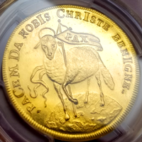 ドイツ ニュルンベルク (1703)GFN 3ダカット 神の子羊 PCGS MS62