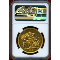 【SOLD】イギリス 1887 5ポンド 金貨 ヴィクトリア ジュビリーヘッド NGC MS62PL