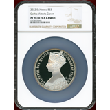 セントヘレナ 2022年 5ポンド(5oz) 銀貨 ゴチッククラウン NGC PF70UC