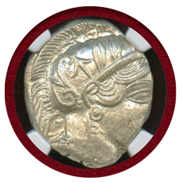 古代ギリシャ アッティカ アテネ 440-404BC 4ドラクマ 銀貨 フクロウ NGC MS