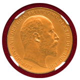 イギリス 1902年 2ポンド 金貨 エドワード7世 NGC PF62 Matte