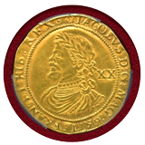 【SOLD】イギリス 1620-21年 ローレル 金貨 ジェームズ1世 PCGS AU53