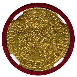 ドイツ ニュルンベルク 1649年 ラムダカット 金貨 子羊 NGC AU58