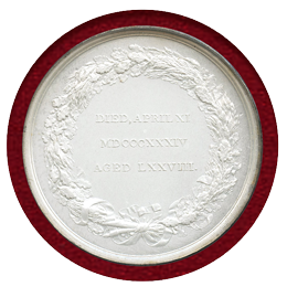 【SOLD】イギリス 1834年 ジョン・フラー追悼 銀メダル マットプルーフ W.Wyon作