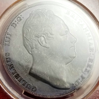 【SOLD】イギリス (1835) ファンタジー クラウン ピューター貨 スリーグレイセス PR64