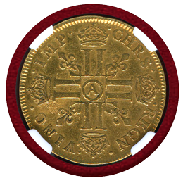 フランス 1640A 2ルイドール 金貨 ルイ13世 IMP NGC XF DETAILS