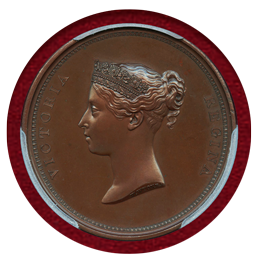 イギリス 1837年 銅メダル ヴィクトリア女王ロンドンシティ訪問記念 SP65