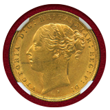 オーストラリア 1881S ソブリン 金貨 ヴィクトリア ヤングヘッド セントジョージ MS61
