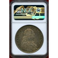 ドイツ レーゲンスブルク 1754ICB ターラー 銀貨 都市景観 NGC AU53