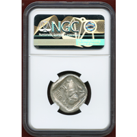 古代ギリシャ アッティカ 475-165BC 4ドラクマ 銀貨 フクロウ Ch AU フルクレスト!