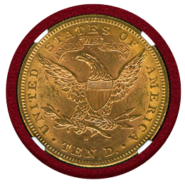 【SOLD】アメリカ 1882S 10ドル 金貨 リバティヘッド NGC MS62