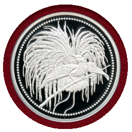 【SOLD】パプアニューギニア 2020年 10キナ 銀貨 極楽鳥 PCGS PR70DCAM