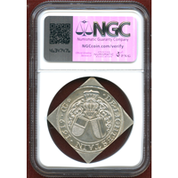 【SOLD】リヒテンシュタイン 1619(1966)年 3ダカット 銀貨 クリッペ NGC MS67