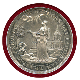 【SOLD】スイス ジュネーブ (1780年頃) 銀メダル スクール勲章 NGC MS65