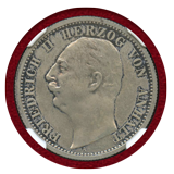 ドイツ アンハルト=デッサウ 1904A 2マルク銀貨 プルーフ フリードリヒ2世 PR63