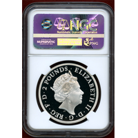 イギリス 2017年 2ポンド 銀貨 クイーンズビースト ライオン NGC PF69UC