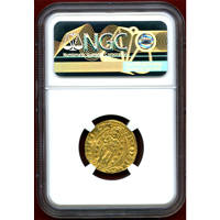 【SOLD】ヒオス (1421-36) ダカット金貨 フィリッポ マリア ヴィスコンティ MS61