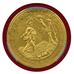ドイツ ニュルンベルク (1750) 2ダカット洗礼金メダル PCGS MS61