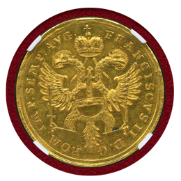 ドイツ レーゲンスブルク ND(1792-1803) 1ダカット 金貨 都市景観 PCGS MS63