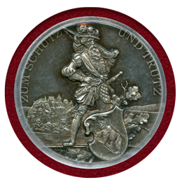 スイス 射撃祭 1891年 銀メダル ブルクドルフ PCGS SP63
