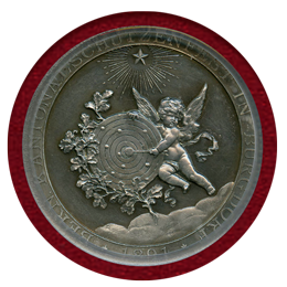 スイス 射撃祭 1891年 銀メダル ブルクドルフ PCGS SP63