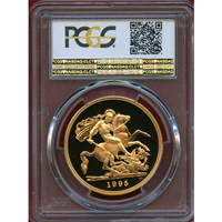 イギリス 1995年 5ポンド 金貨 エリザベス2世 PCGS PR70DCAM