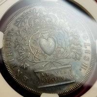 イギリス (1702) 銀メダル アン女王即位記念 NGC AU58