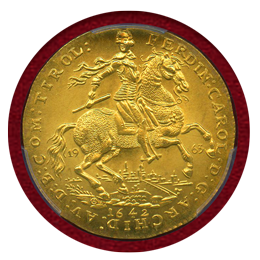 オーストリア 1963年 2ダカット リストライク フェルディナント・カール NGC MS67