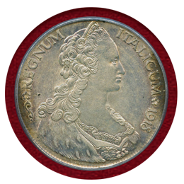 【SOLD】エリトリア 1918年R タレロ銀貨 マリア・テレジア PCGS AU58