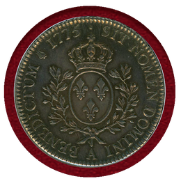 【SOLD】フランス 1775A エキュ 銀貨 ルイ16世 NGC MS62