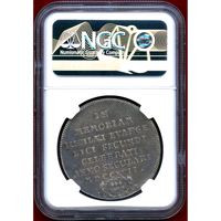 ドイツ ハンブルク 1717IR ターラー 銀貨 都市景観 NGC AU55