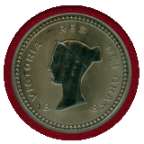 イギリス 2008(1887)年 クラウン 真鍮貨 ファンタジー ボノミ PCGS PR65