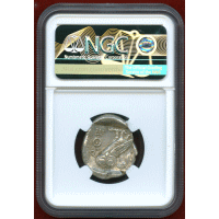 古代ギリシャ アッティカ アテネ 440-404BC 4ドラクマ 銀貨 フクロウ NGC Ch AU