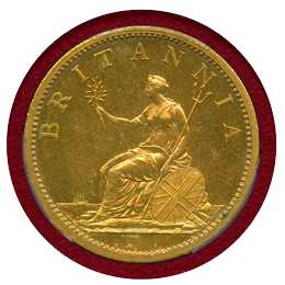 イギリス 1806年 ペニー 銅貨 ギルト ジョージ3世 PCGS PR63