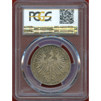 ドイツ フランクフルト 1863年 ターラー 銀貨 レーマー広場景観 PCGS MS64