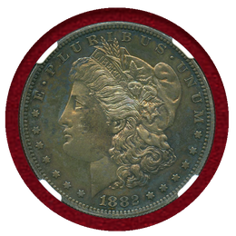 アメリカ 1882年 $1 銀貨 モルガンダラー NGC PF63+