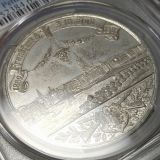 ドイツ フランクフルト 1887年 射撃祭記念錫メダル 都市景観 PCGS SP63