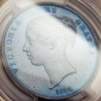 イギリス 1854年 ペニー 銅貨 ヴィクトリア ヤングヘッド PCGS MS64+BN