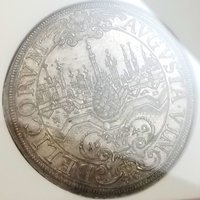 ドイツ アウグスブルク 1642年 ターラー 銀貨 都市景観 NGC MS64