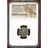 【SOLD】共和制ローマ 紀元前42年 デナリウス銀貨 ブルートゥス Ch VF