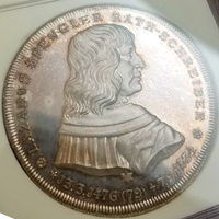 【SOLD】ドイツ ニュルンベルク 1925年 宗教改革400年記念銀メダル 都市景観 MS65
