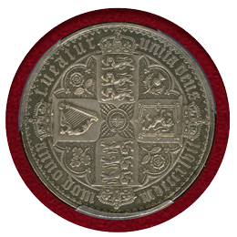 イギリス 1847年 銀貨 ヴィクトリア ゴシッククラウン UNDECIMO PCGS PR61