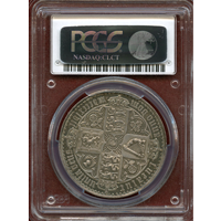 イギリス 1847年 銀貨 ヴィクトリア ゴシッククラウン UNDECIMO PCGS PR61