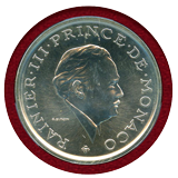 モナコ 1982年 2フラン 銀貨 ピエフォー レーニエ3世 PCGS SP68
