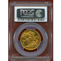 イギリス 1937年 2ポンド 金貨 ジョージ6世 PCGS PR63