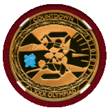 イギリス 2009年 5ポンド 金貨 ロンドンオリンピックカウントダウン NGC PF69UC