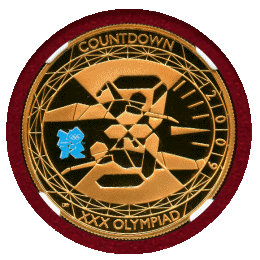イギリス 2009年 5ポンド 金貨 ロンドンオリンピックカウントダウン NGC PF69UC