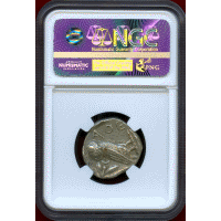 古代ギリシャ アッティカ アテネ 440-404BC 4ドラクマ 銀貨 フクロウ NGC Ch AU