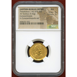 【SOLD】東ローマ帝国 379-395年 ソリダス 金貨 テオドシウス1世 AU 5/5,3/5
